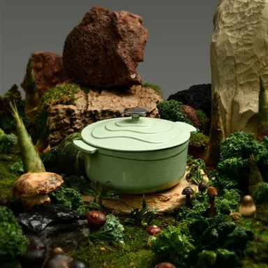 Ollas para cocinar Juegos de hierro fundido Utensilios de cocina Cazuela