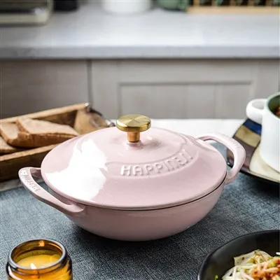 Utensilios de cocina de hierro fundido esmaltado