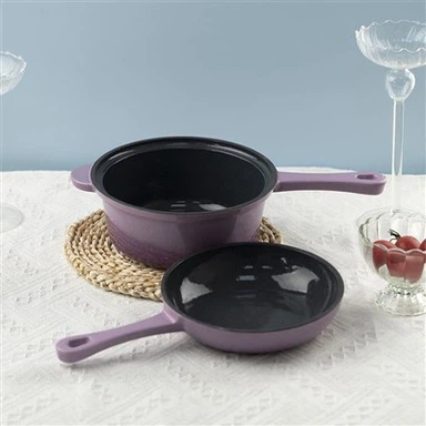 Sartén de hierro fundido sazonada